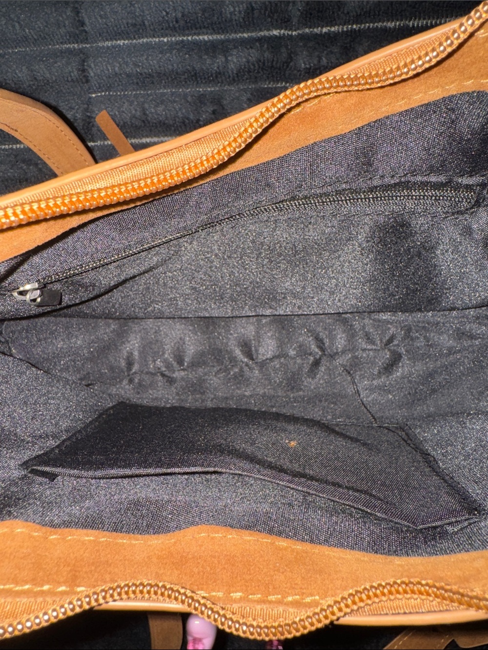 Fringe Suede Crossbody Bag - Brown - Picture 4 of 5